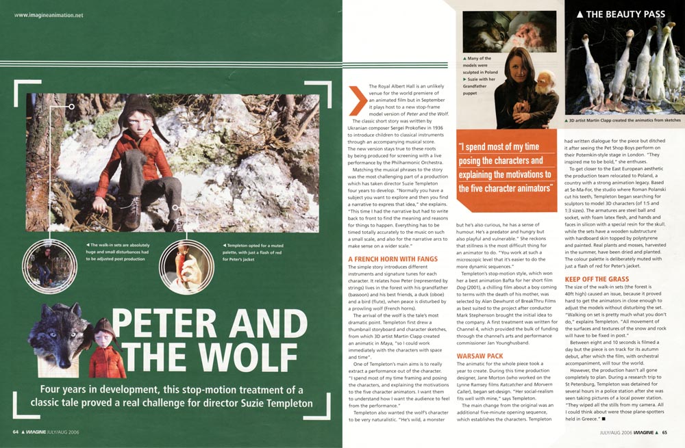 imagine magazine review of peter and the wolf